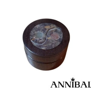 grinder mini yin yang carved stone rosewood